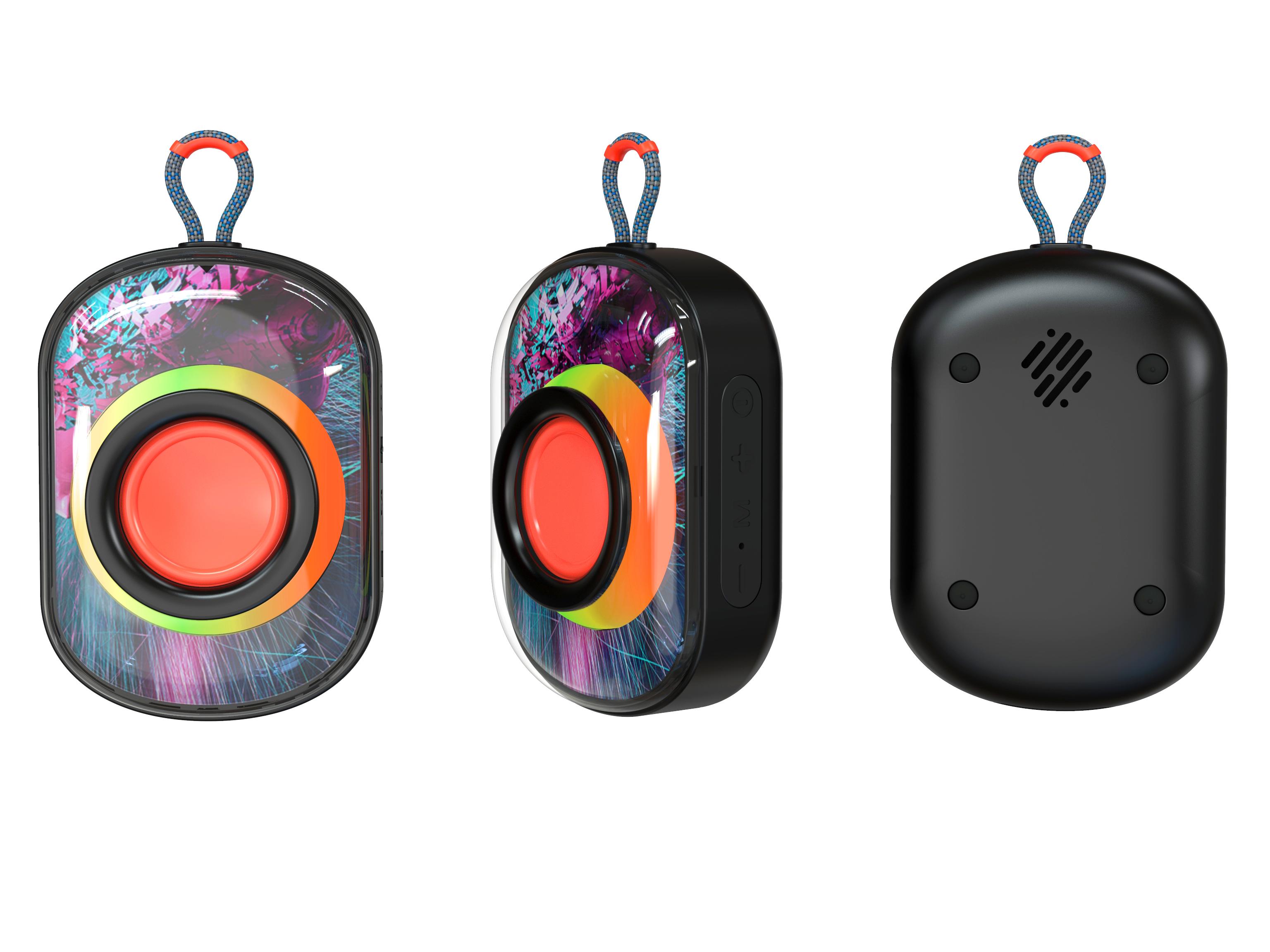 TWNT-B2 Ultra-Lightweight Bluetooth 5.3 RGB Light Speakers with Customizable Patterns